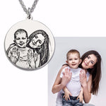 Personalized Sterling Silver Photo Necklace