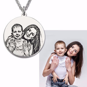 Personalized Sterling Silver Photo Necklace