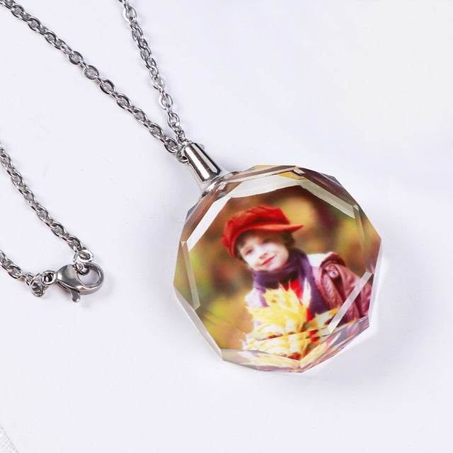 Crystal Photo Necklace