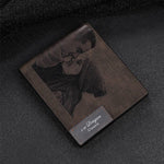 Brieftasche aus Leder mit Fotogravur