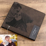 Photo Engraved Leather Wallet