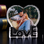 Customized Cystal Heart Frame By Shopuree