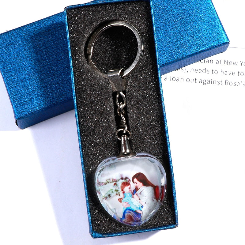 Crystal Photo Keychain By Shopuree