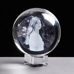 Engraved Crystal Ball By Shopuree