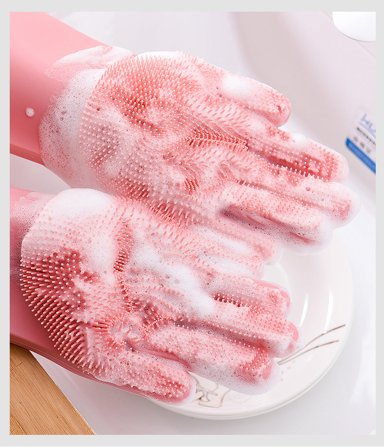 Silicone Dishwashing Gloves By Shopuree