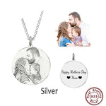 Personalized Sterling Silver Photo Necklace